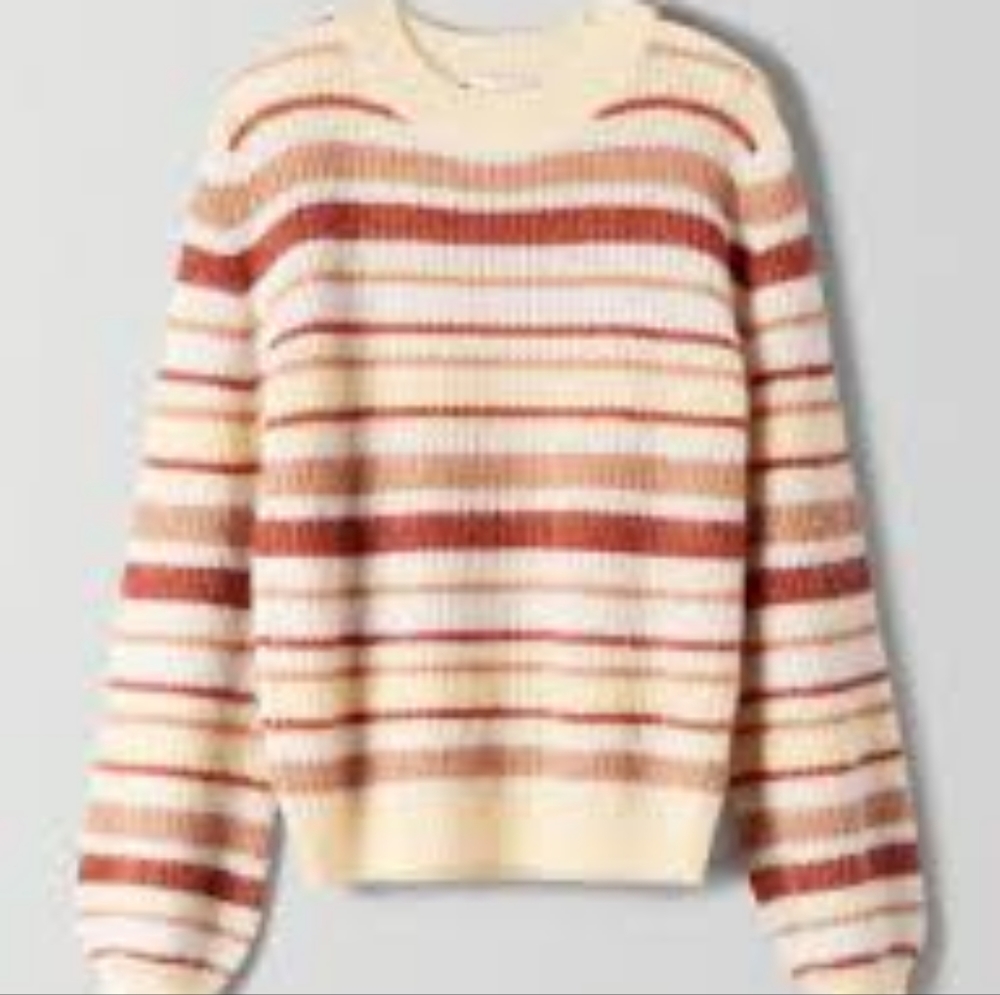 Aritzia Little Moon Gardenia Striped Sweater